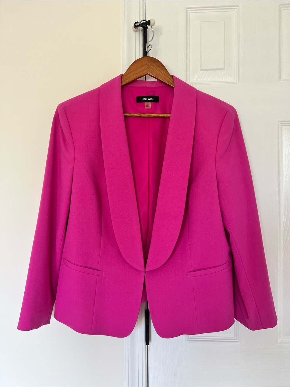 Nine West Women's Pink Blazer, Size 14